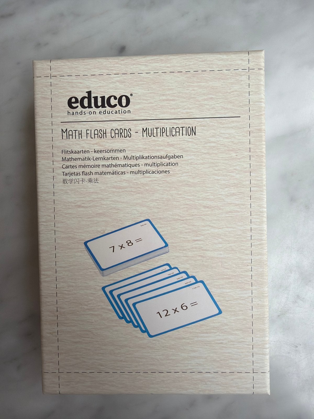 Educo Math Flash Cards - Multiplication, Ophalen of Verzenden, Zo goed als nieuw, Rekenen