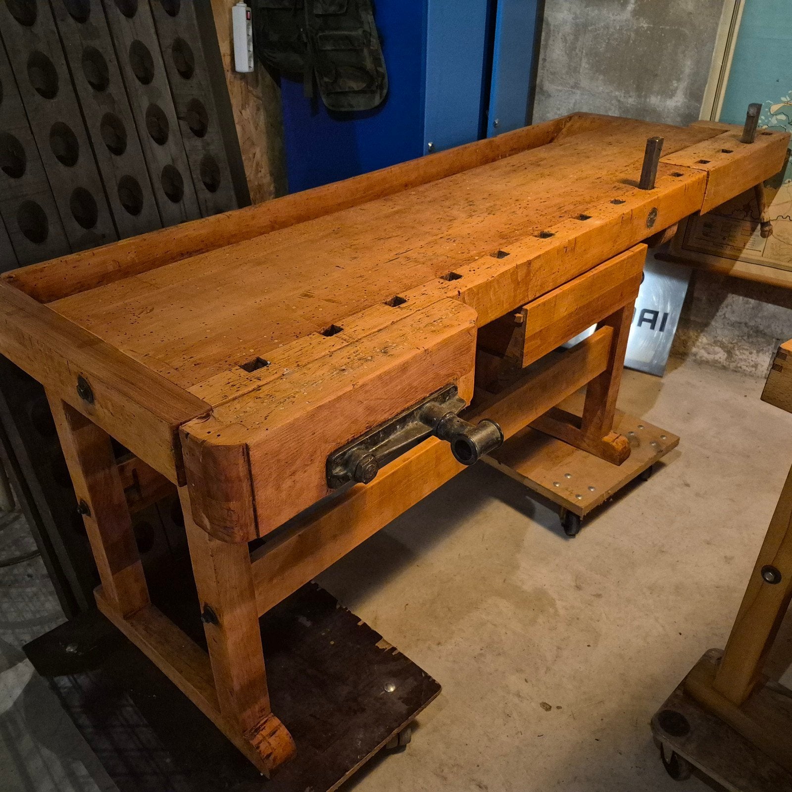 Nette, grote Ulmia werkbank, Ophalen, Gebruikt, 170 cm of meer, Bankschroef