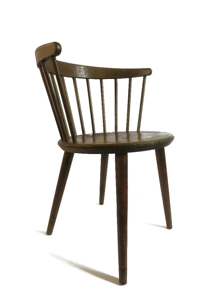 Prachtige originele Nesto Yngve Ekstrom design spijlen stoel, Ophalen, Gebruikt, Overige kleuren, Eén