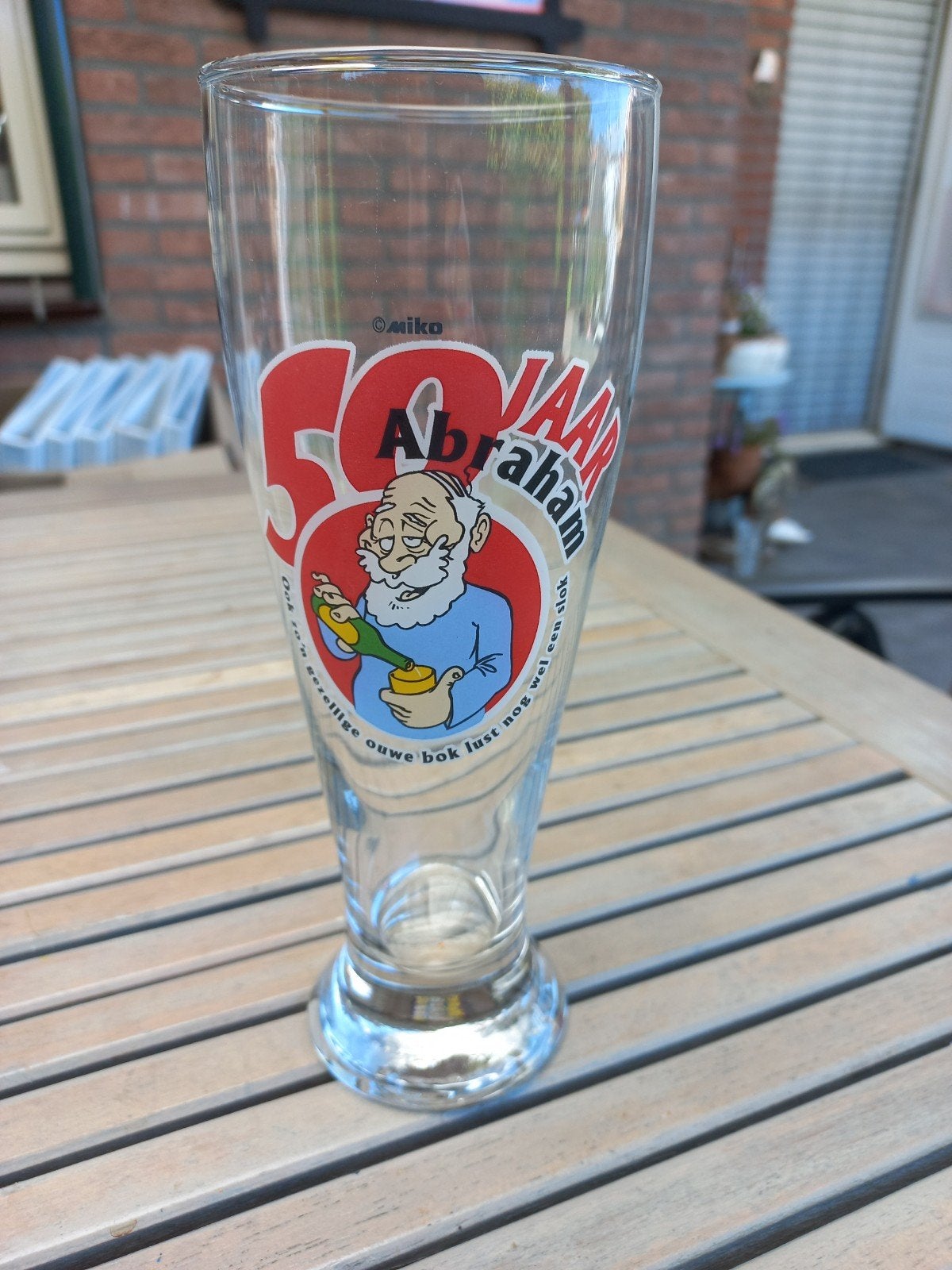 Glazen met humor, Ophalen, Zo goed als nieuw, Bierglas