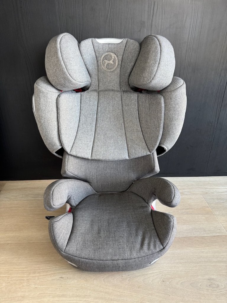 Cybex Solution Q2-Fix grijs autostoeltje, Gebruikt, 15 t/m 36 kg, Verstelbare rugleuning, Isofix