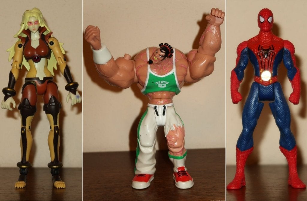 Cheetara ThunderCats Dunk A.T.O.M. Amazing Spiderman figuren, Verzenden, Gebruikt