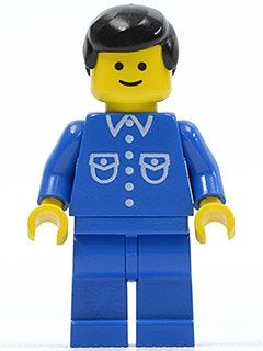 LEGO City but019 Shirt with 6 Buttons - Blue, Blue Legs, Bla, Lego, Ophalen of Verzenden, Minifiguur, City