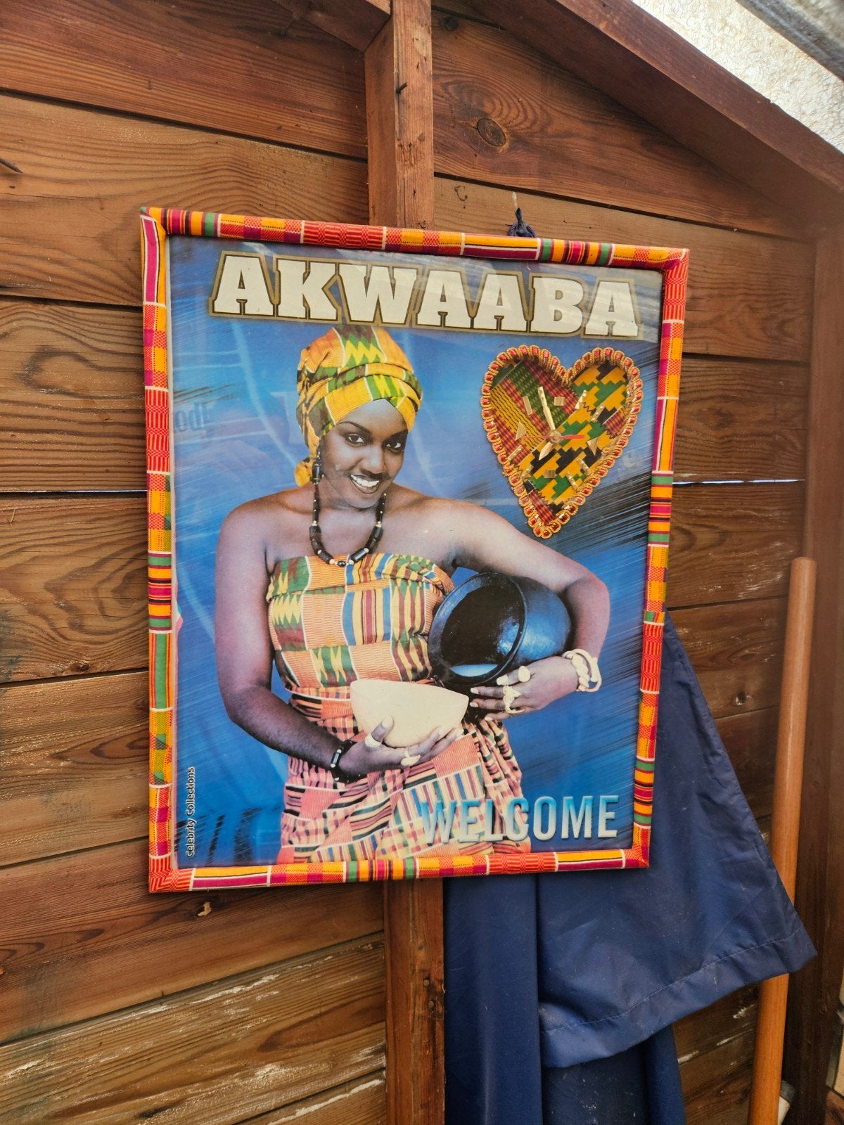 klok met schilderij 40x 60 cm, Ophalen of Verzenden, Zo goed als nieuw, Versiering, Overige