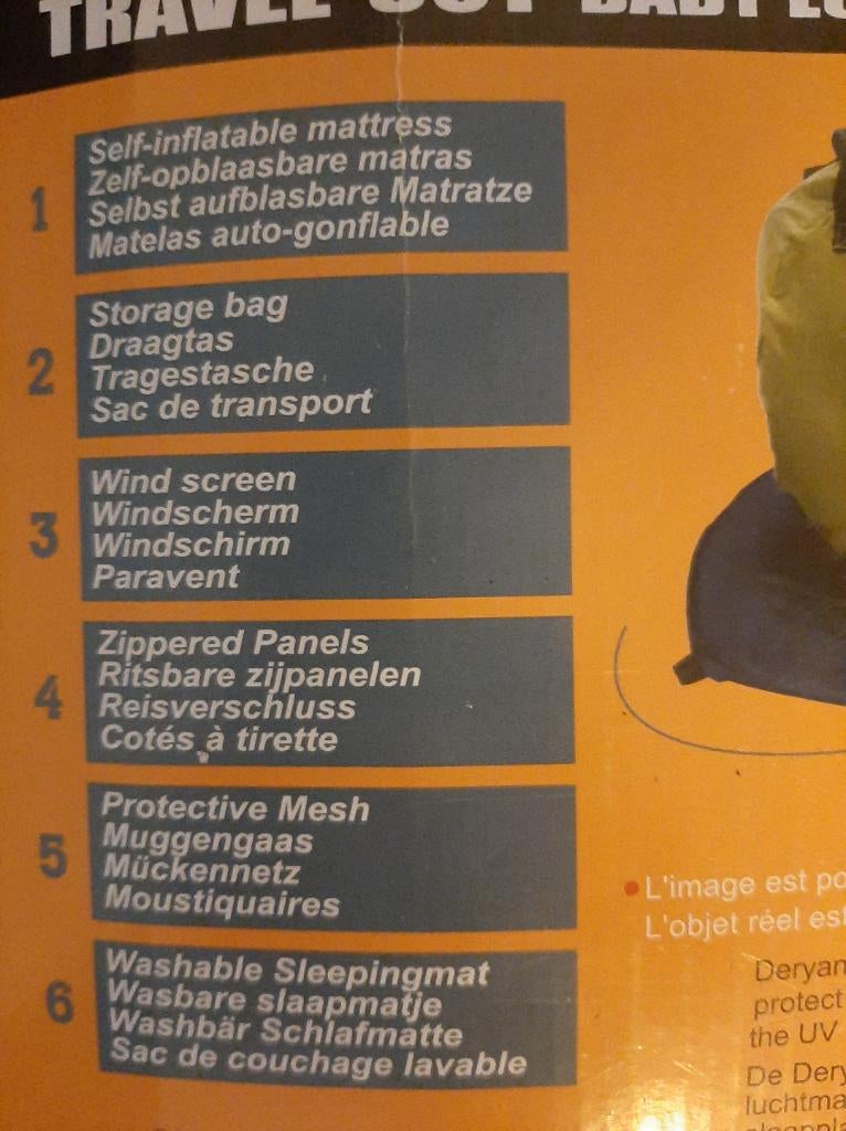 Reistentje kind deryan, Kinderen en Baby's, Babywiegjes en Ledikanten, Ophalen of Verzenden, Zo goed als nieuw, Reisbedje