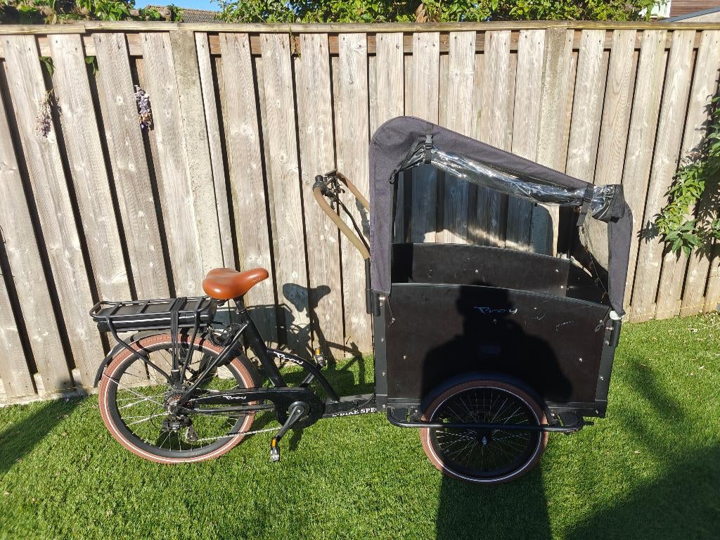 Vogue Troy bakfiets, 4 kinderen of meer, Gebruikt, Huif, Schijfrem