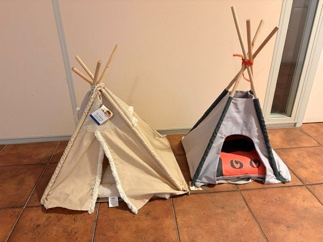 Trixie Kattenmand Tipi Boho beige, Ophalen, ., Katoen, .
