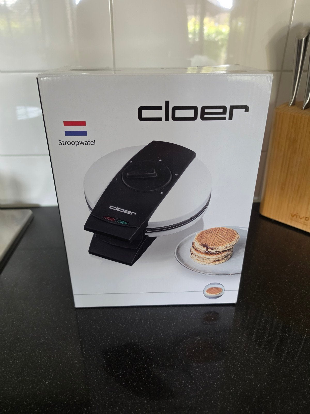 Cloer stroopwafelijzer 1641S, Witgoed en Apparatuur, Wafelijzers, Ophalen of Verzenden, Zo goed als nieuw
