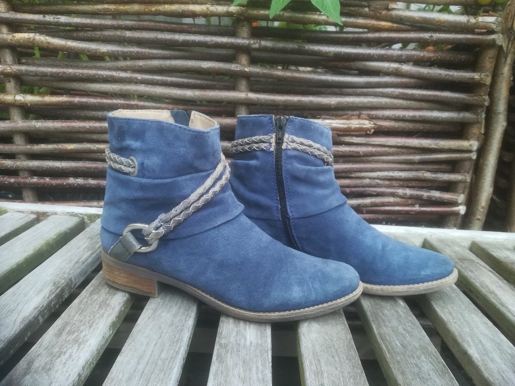 SPM Laarzen Blauw maat 38, SPM, Blauw, Lage of Enkellaarzen, Ophalen of Verzenden