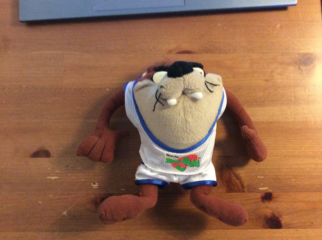 Looney Tunes Taz knuffel. Original Space Jam editie 1996, Ophalen of Verzenden, Looney Tunes, Gebruikt, Overige typen