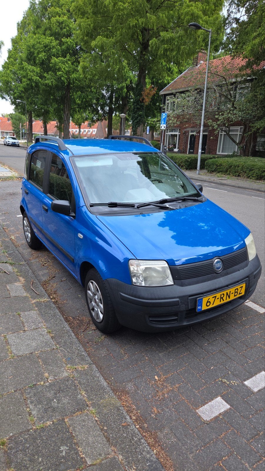 Fiat Panda 2005,, nieuwe keuring,, 170.000 km €900, Auto's, Blauw, Handgeschakeld, Particulier, Blauw
