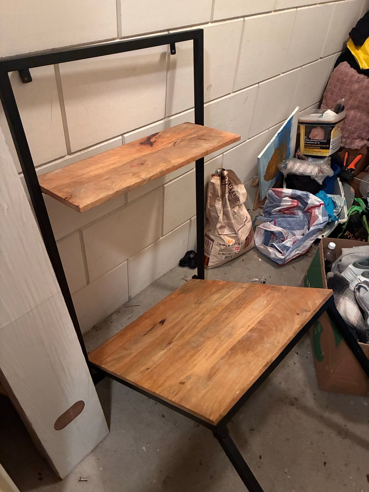 Nette klaptafel voor wandmontage, Ophalen, Gebruikt, Rechthoekig, Hout