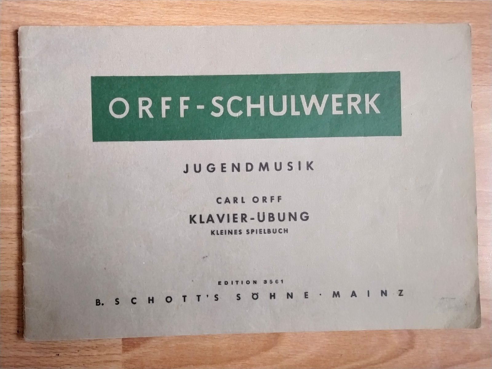 ORFF - SCHULWERK - Jugendmusik, Klavier Ubung (1962), Ophalen of Verzenden, Gelezen, Instrument