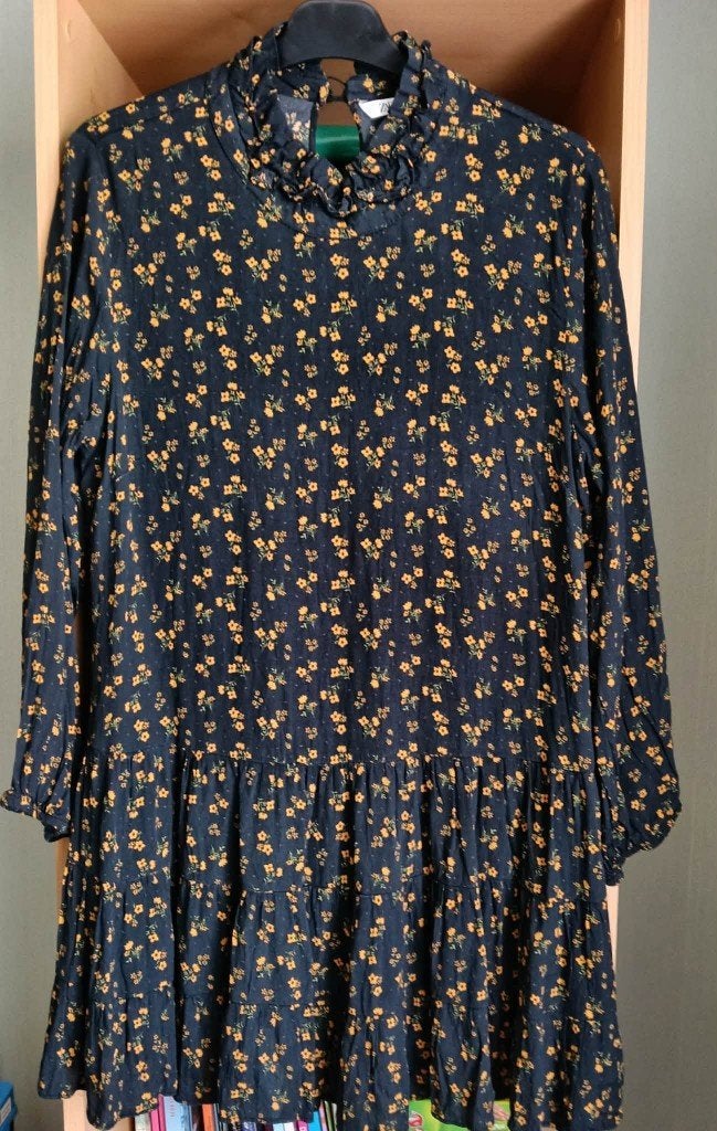 korte bloemenjurk / tuniek Zara maat L, Kleding | Dames, Maat 38/40 (M), Overige kleuren, Zara, Ophalen of Verzenden