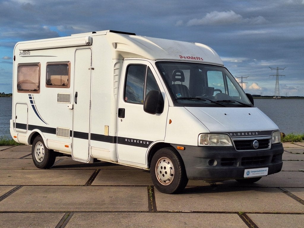 Dethleffs Globebus met zonnepaneel, Koelkast, Ringverwarming, Achteruitrijcamera, Fiat