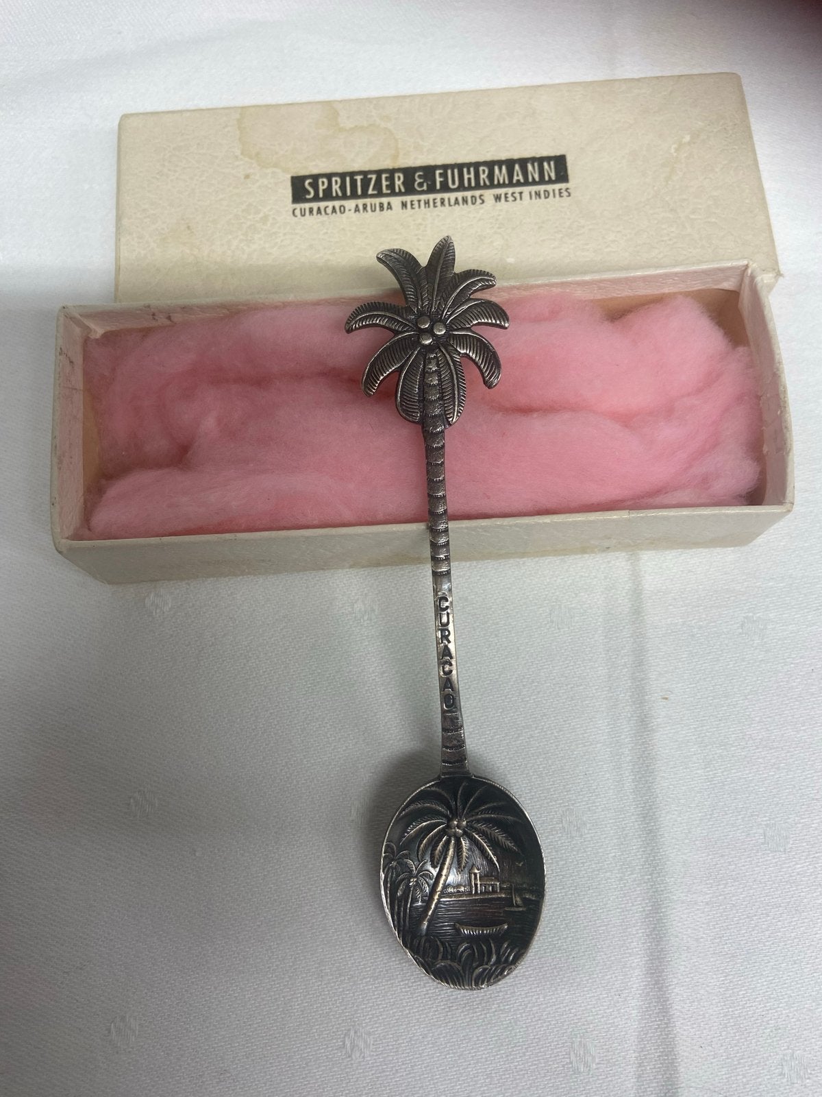 Vintage Curaçao Souvenir Lepel - Spritzer & Fuhrmann, Antiek en Kunst, Ophalen of Verzenden