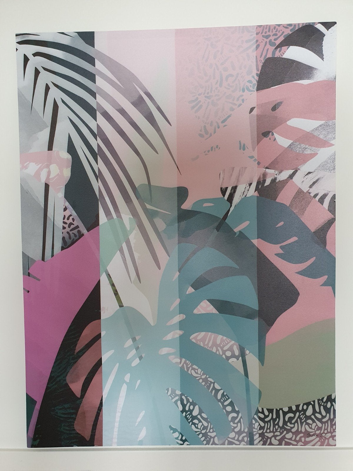 Modern abstract wall painting, Ophalen, Zo goed als nieuw, Schilderij, 75 – 100