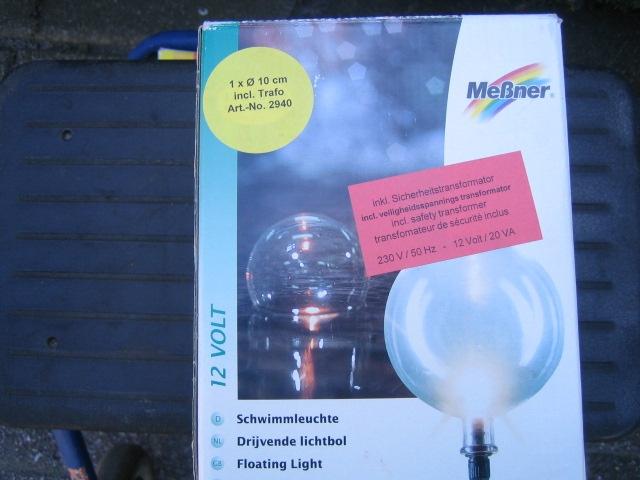 Drijvende Lichtbol voor in Vijver, Ophalen of Verzenden, Nieuw