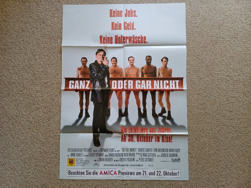 THE   FULL   MONTY     filmposter., Verzamelen, Rechthoekig Staand, Verzenden, Nieuw, A1 t/m A3