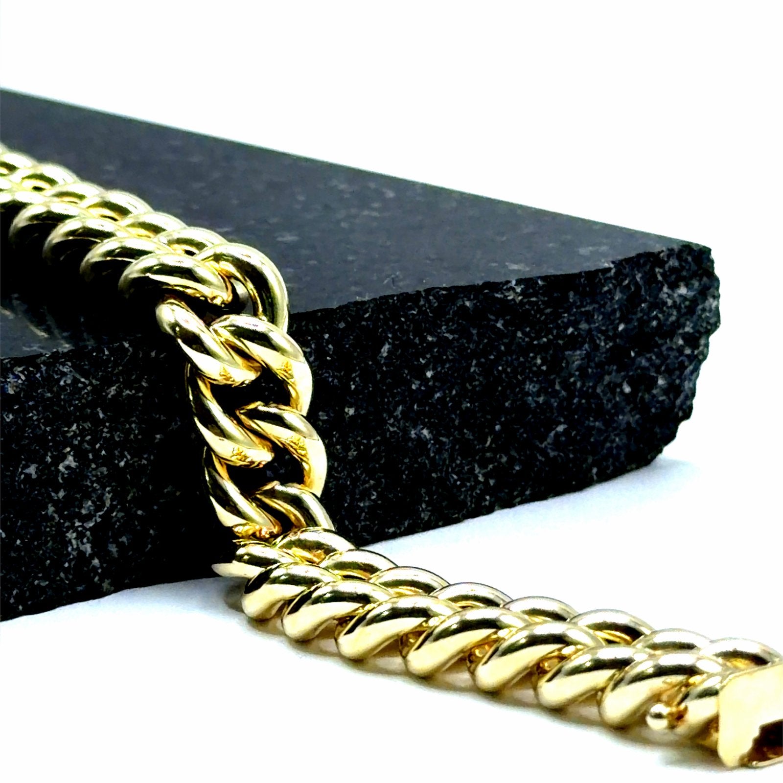 Gouden schakelarmband 14 karaat, Www.bredajuwelier.nl, Nieuw, Ophalen of Verzenden, Www.bredajuwelier.nl