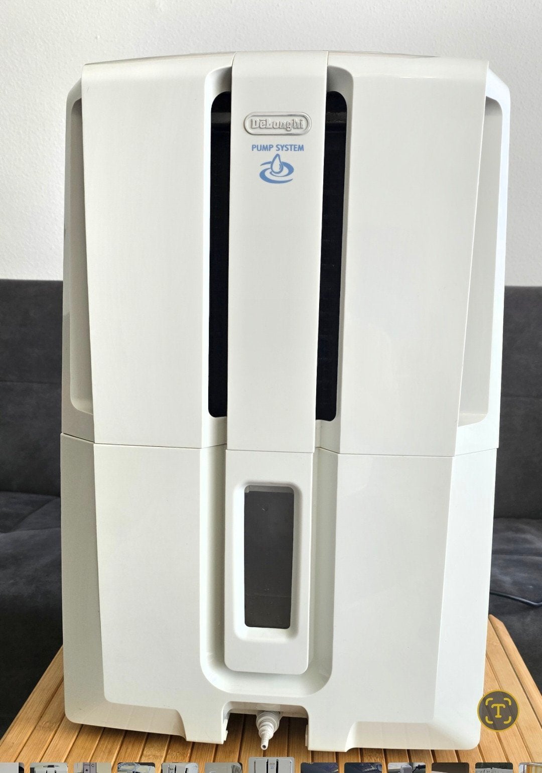 De'Longhi DD30P Luchtontvochtiger met Pompsysteem, Ophalen