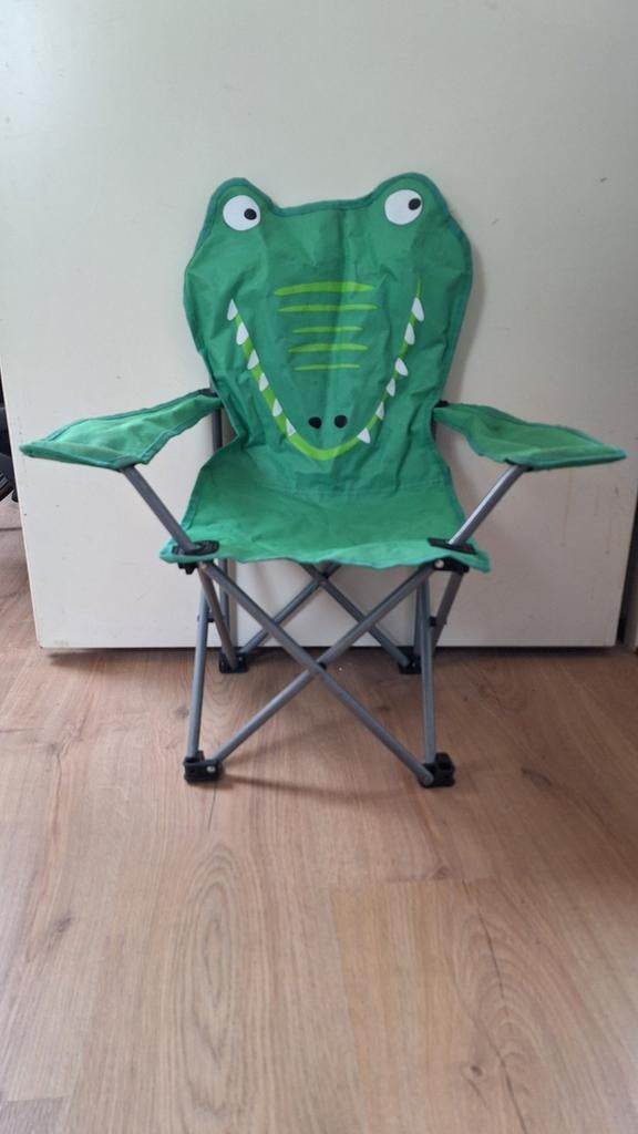 Kinderstoel camping/tuin (krokodil), Ophalen, Gebruikt, Campingstoel