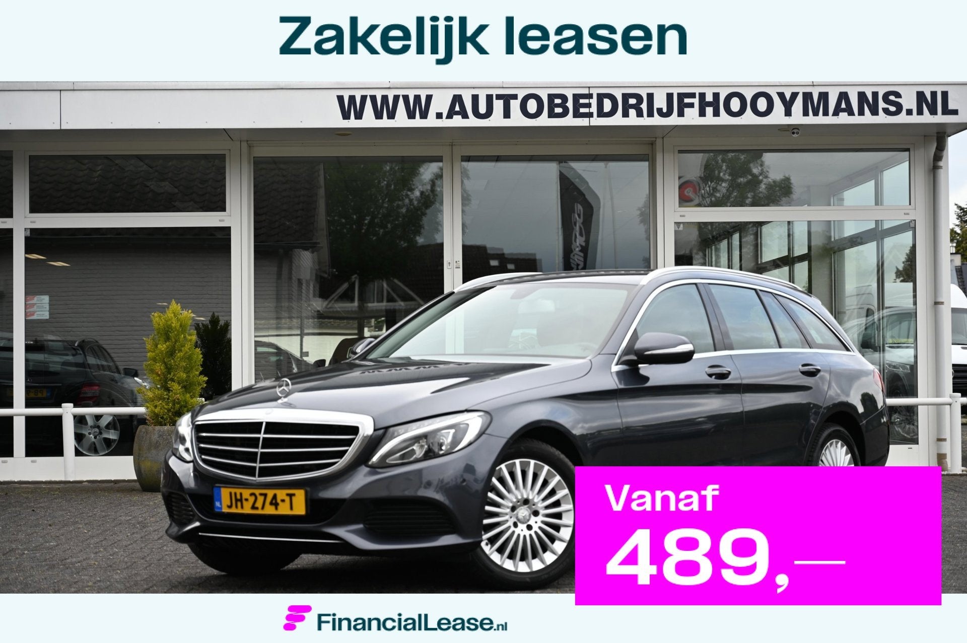 Mercedes-Benz C-klasse Estate 180 Exclusive Ambition Trekhaa, Automaat, Leder en Stof, 1595 cc, Lease
