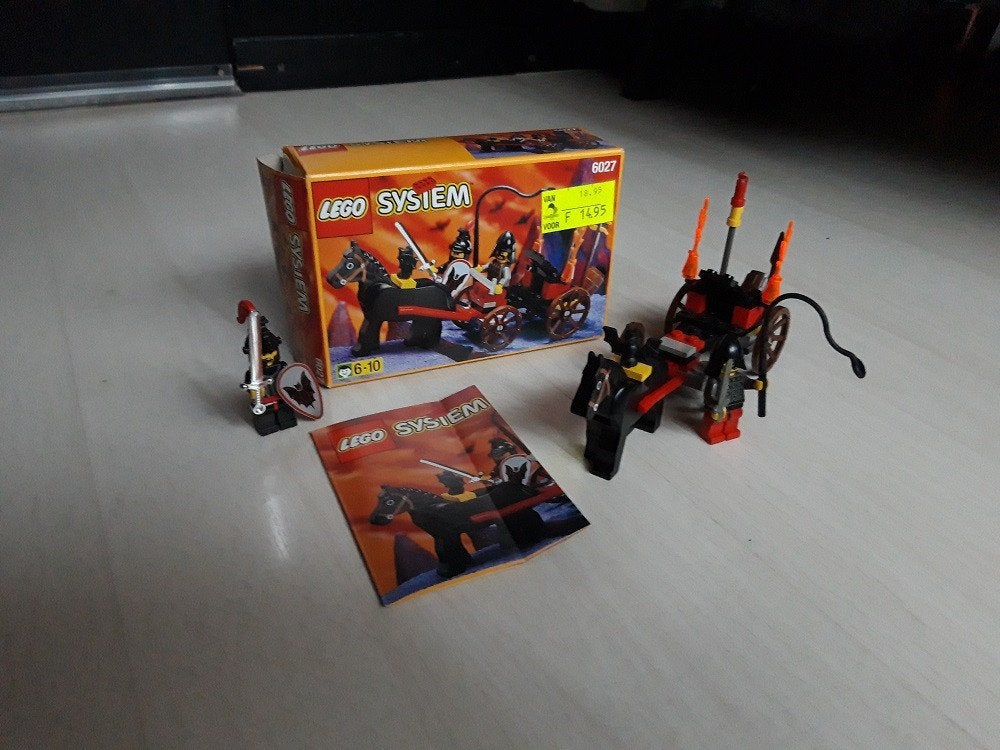 Lego Castle Bat Lord’s Catapult 6027 met doos, Compleet, Lego, Ophalen of Verzenden, Zo goed als nieuw