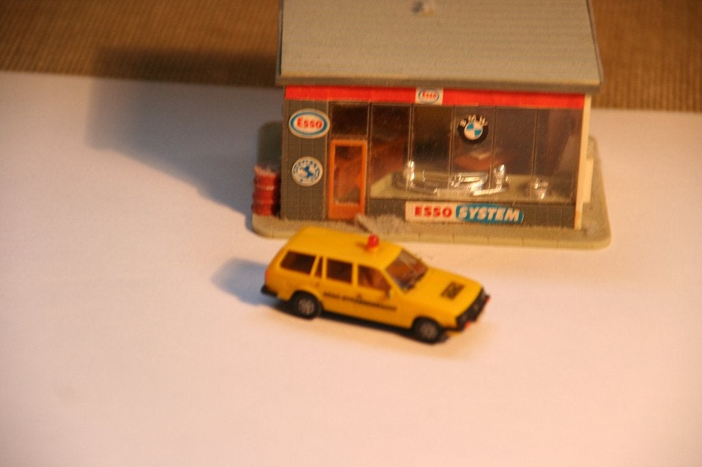 HERPA 1:87, Opel Kadett Caravan D-type ADAC (11), Ophalen of Verzenden, Zo goed als nieuw, Auto, Herpa