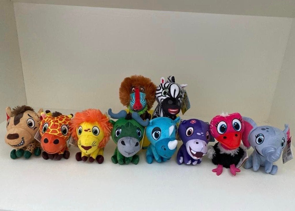 Complete set Safari Knuffels LIDL, Ophalen of Verzenden, Met label, Zo goed als nieuw, Leeuw