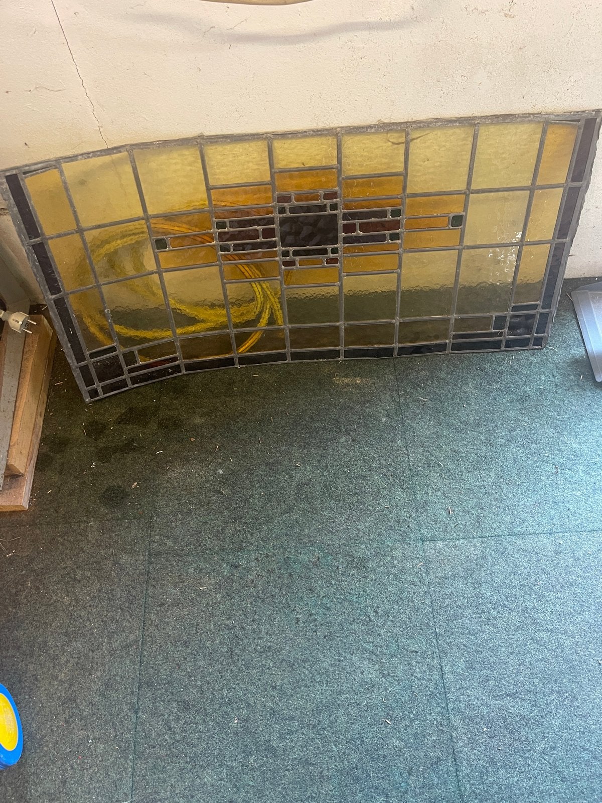 6 glas in lood ramen, diverse condities, Ophalen, Gevelraam of Ruit, Gebruikt, Minder dan 80 cm