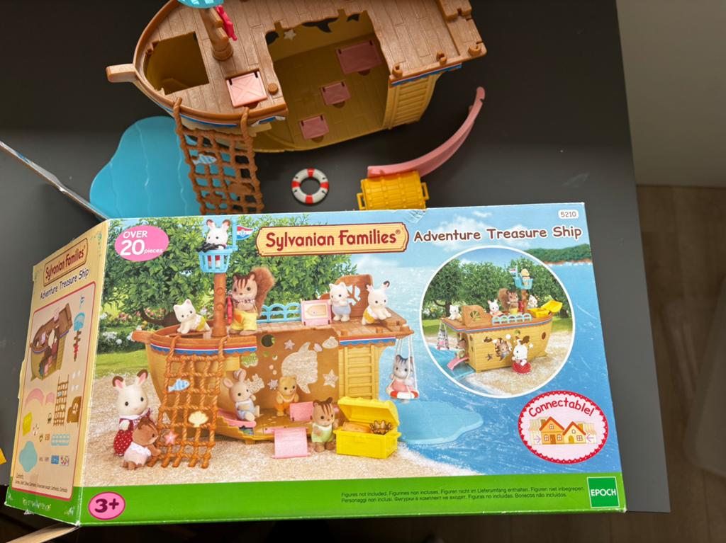 Sylvanian families Adventure Treasure Ship nr 5210, Ophalen of Verzenden, Zo goed als nieuw, Toebehoren