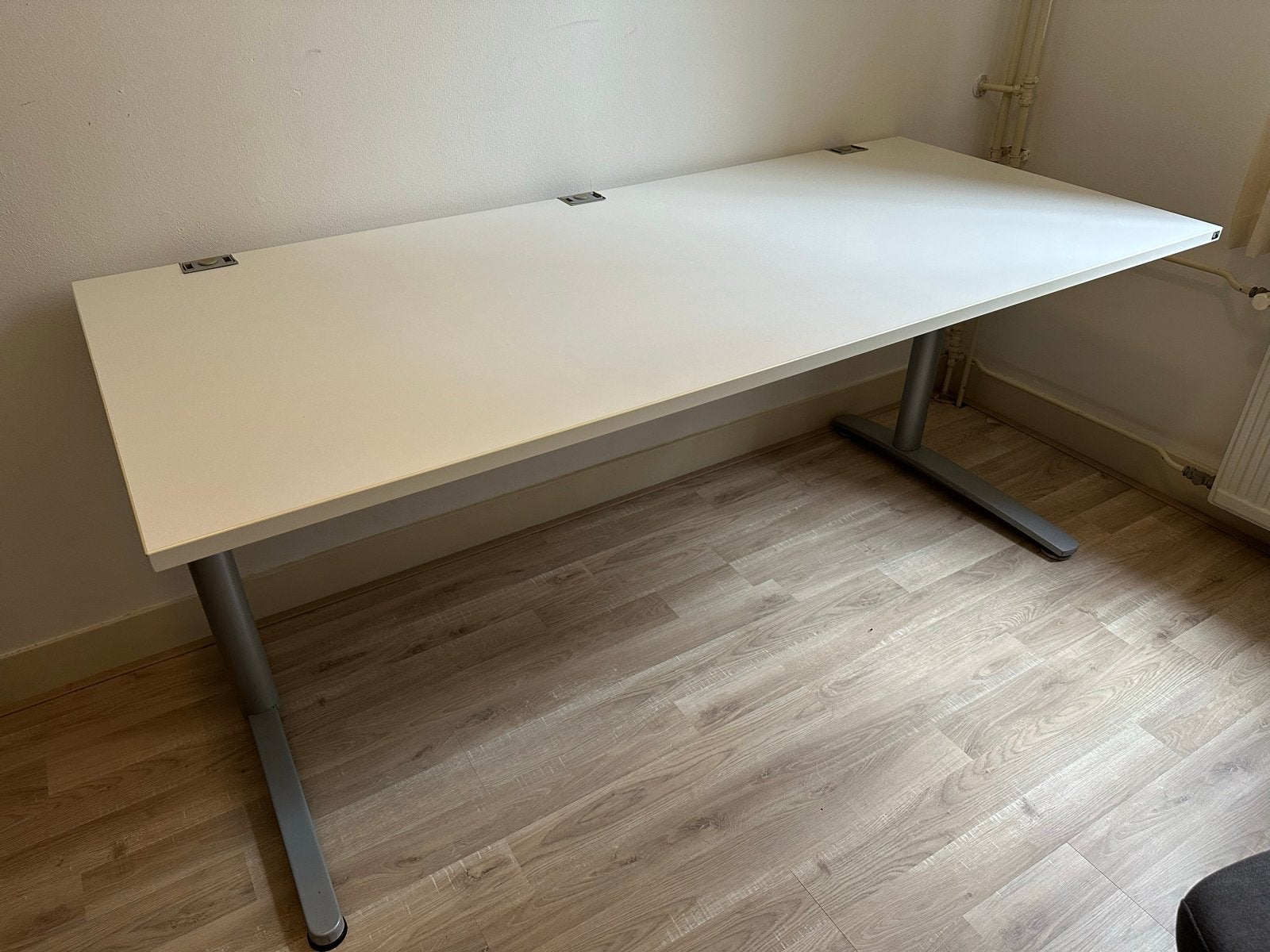 Heavy duty desk, with adjustable height. 180x80 cm, Ophalen, Gebruikt, Metaal, Overige merken