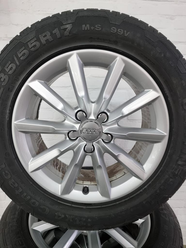 17 inch originele velgen + zomerbanden Audi Q3,, Ophalen, Gebruikt, Banden en Velgen, 17 inch