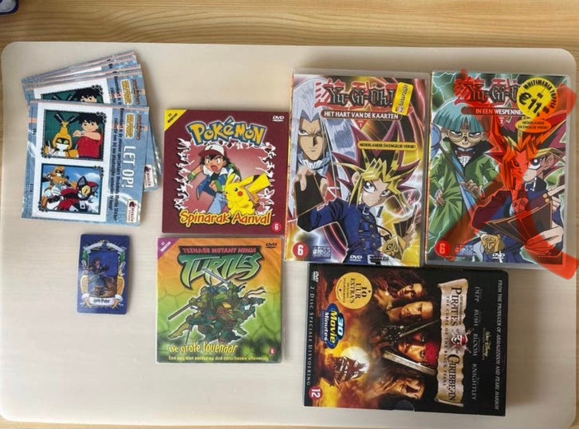 DVD Collectie: Pirates, Yu-Gi-Oh!, Pokémon, TMNT, Cd's en Dvd's, Avontuur, Verzamelbox, Nederlands, Vanaf 12 jaar