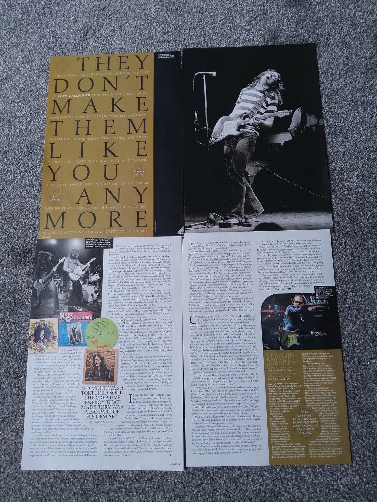 Rory Gallagher: set music articles, Ophalen of Verzenden, Zo goed als nieuw, Boek, Tijdschrift of Artikel