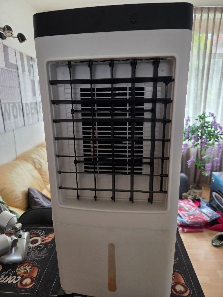 Air-cooler 65w 10 ltr mobiel, Witgoed en Apparatuur, Airco's, Tafel- of Grondventilator, Minder dan 60 m³, Timer, 3 snelheden of meer