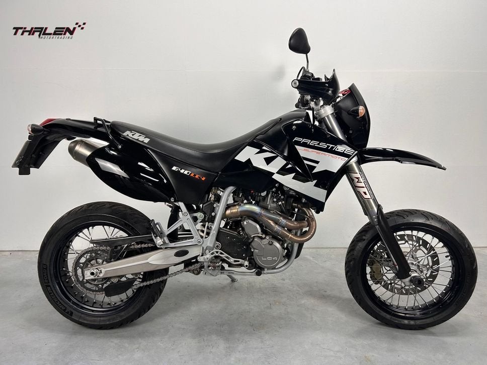 KTM 640 LC 4 Supermoto Prestige (bj 2004) 28,500 km, Motoren, KTM, Motorrijbewijs A, Bedrijf, Onbekend