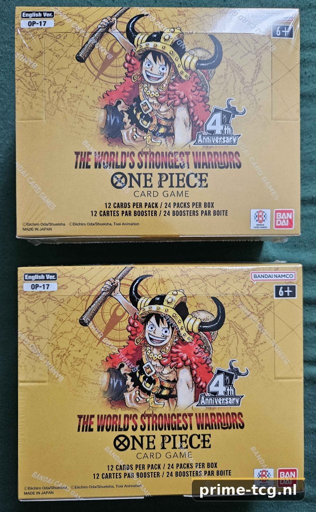 One Piece OP17 – The World’s Strongest Warriors Booster Box, Ophalen, Nieuw, Boosterbox, Foil