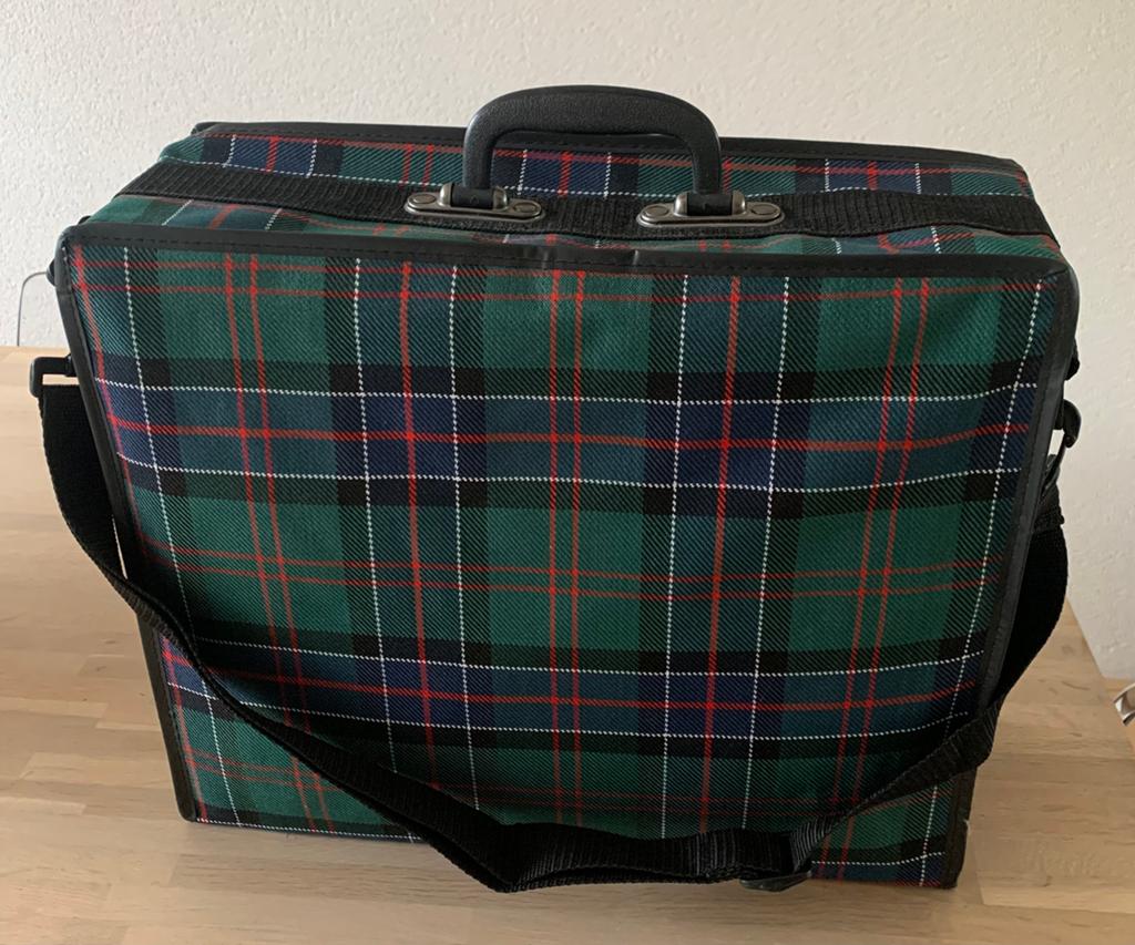 Tartan vintage/ retro Schotse ruit koffer, Overige materialen, Nieuw, Minder dan 50 cm, Ophalen of Verzenden