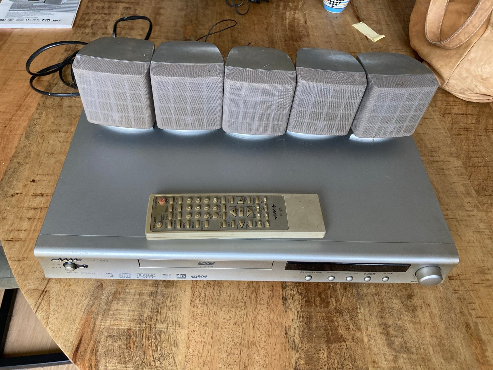AMX HT-500 Home Cinema Systeem met DVD-speler en 5.1 speaker, Overige merken, Gebruikt, Ophalen of Verzenden, 5.1-systeem