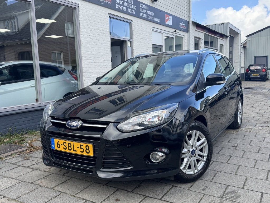 Ford FOCUS Wagon 1.0 EcoB. Titanium (bj 2013), Gebruikt, Zwart, Zwart, Origineel Nederlands