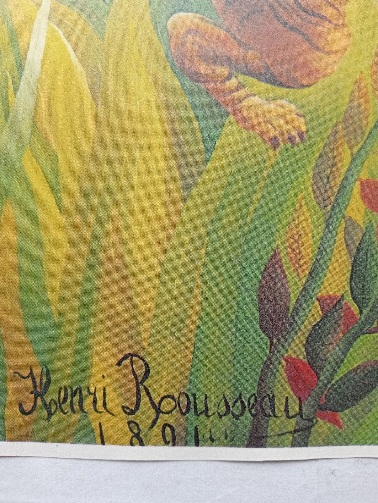 Henri Rousseau print tijger, Ophalen of Verzenden
