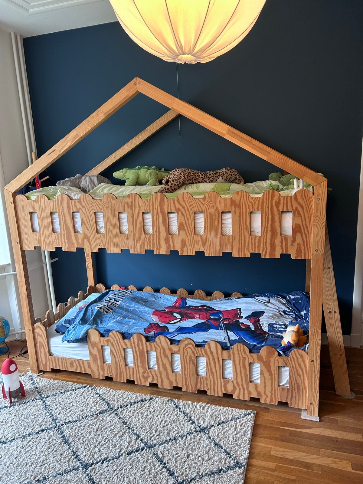 Petit Puk stapelbed Jardin 90x200 voor stoere jongens, Huis en Inrichting, Ophalen, Gebruikt, 90 cm, 160 tot 180 cm