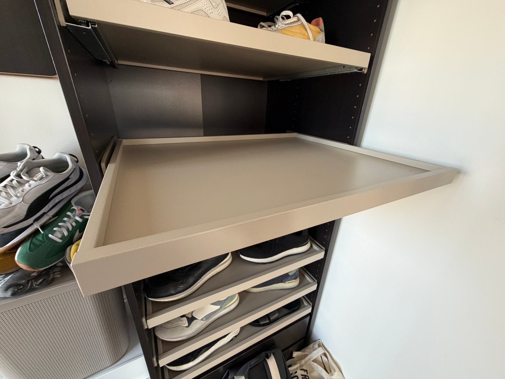 9 x. Uitschuifplank ikea 75x58 cm, Ophalen, Zo goed als nieuw, 70 tot 120 cm