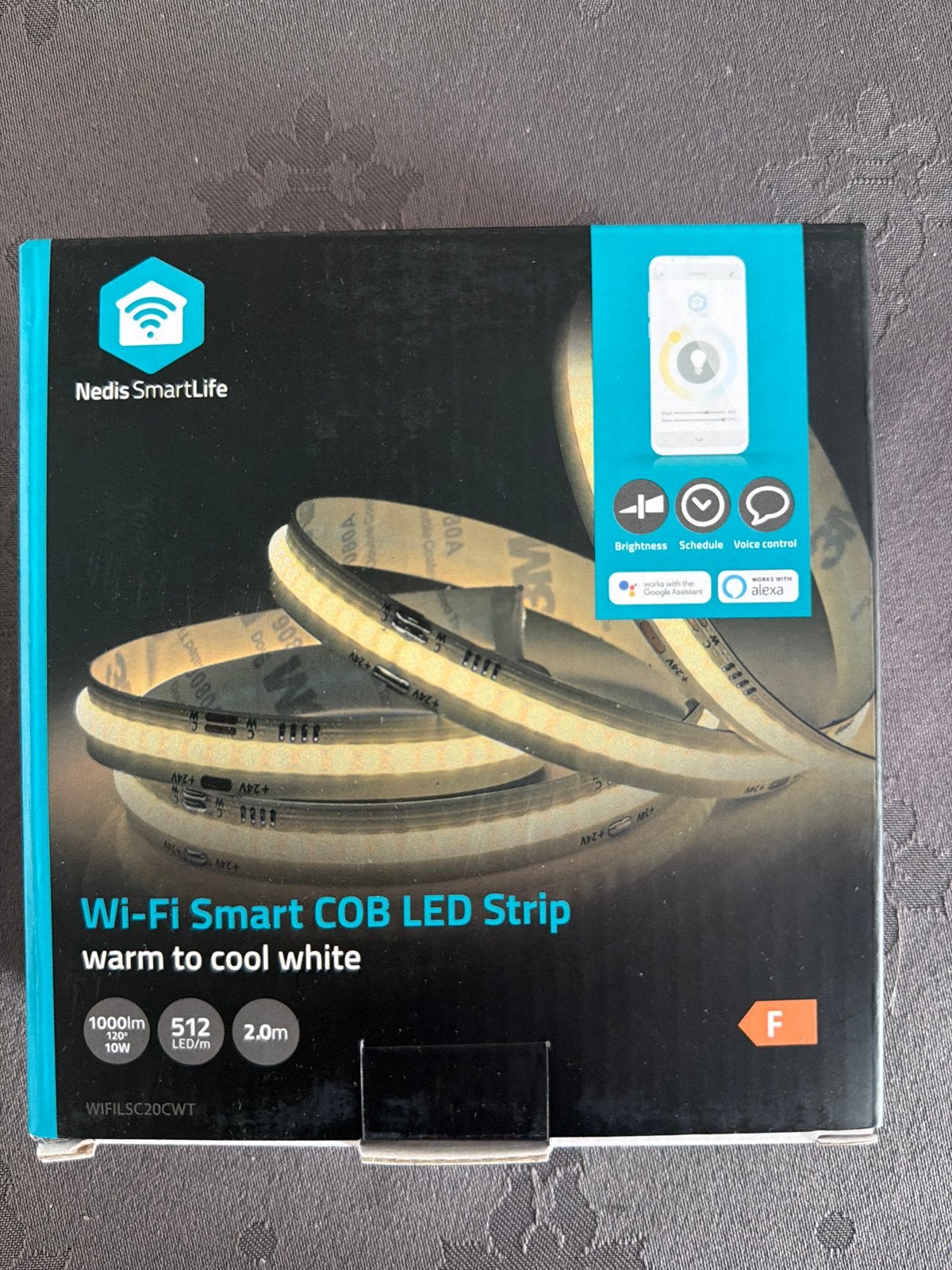 Nedis SmartLife Wi-Fi Smart COB LED Strip 2m, Ophalen of Verzenden, Nieuw