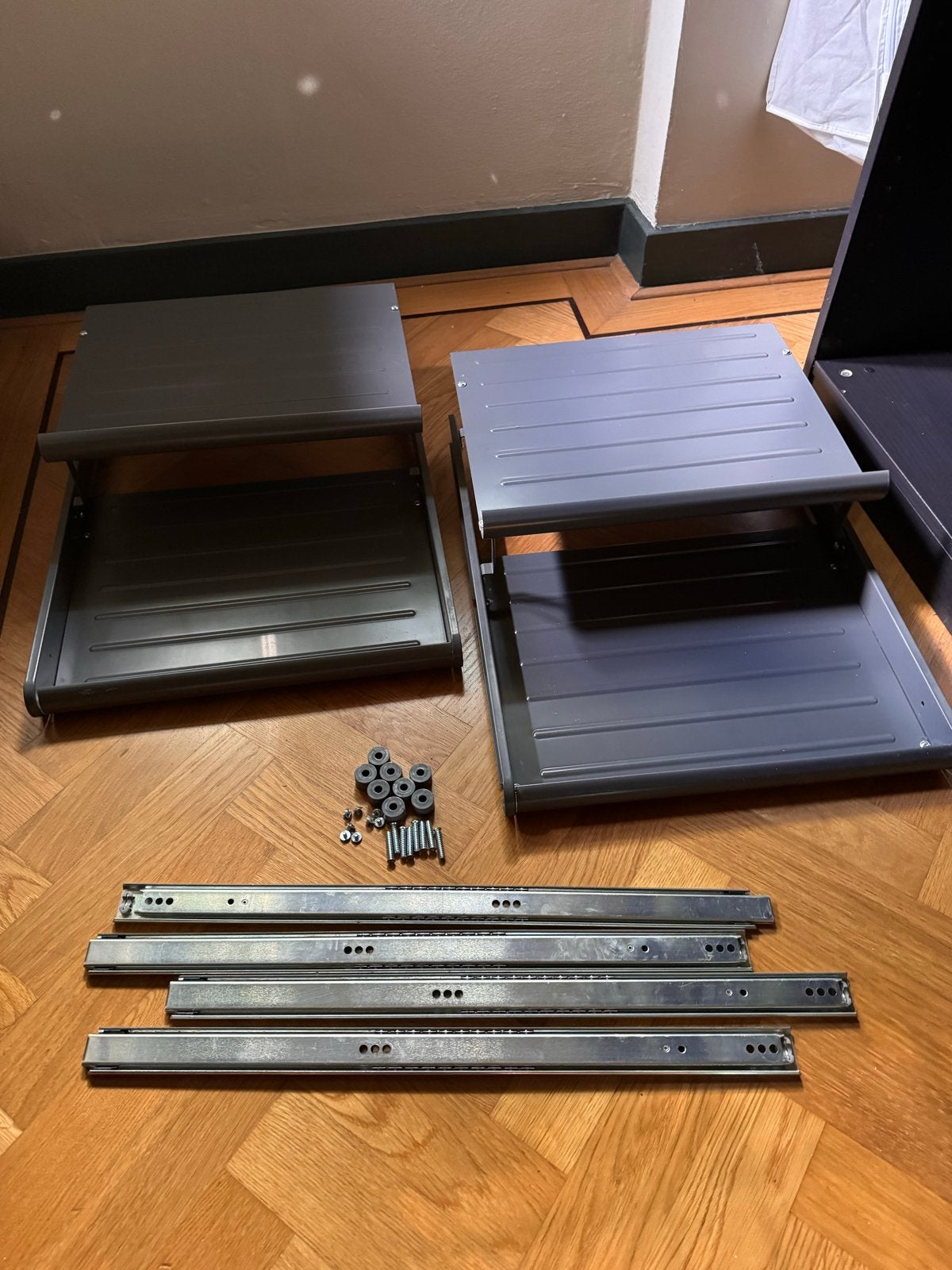 Ikea Pax Komplement uitschuifbaar schoenenrek 50x58 grijs, Ophalen, Gebruikt