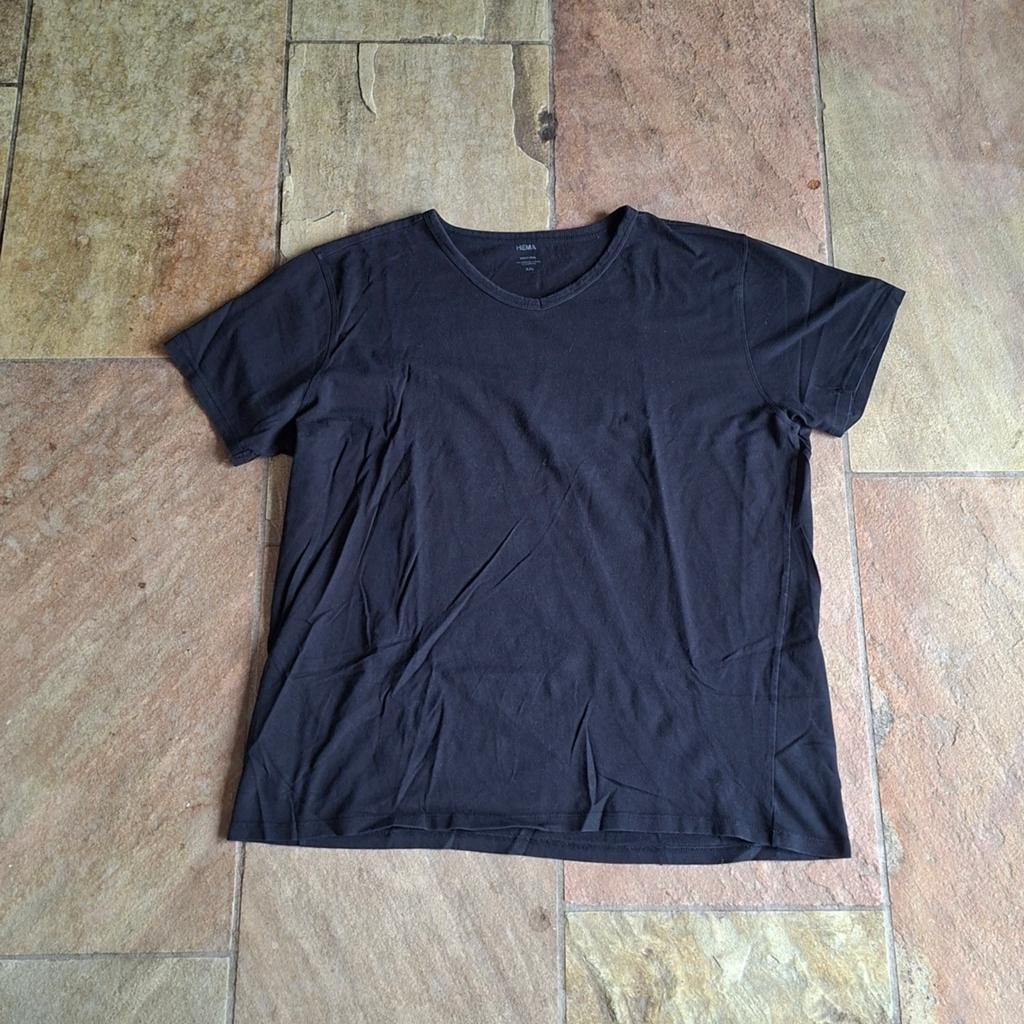 Zwart shirt - HEMA - Maat XXL, Kleding | Heren, T-shirts, Hema, Zwart, Overige maten, Ophalen of Verzenden