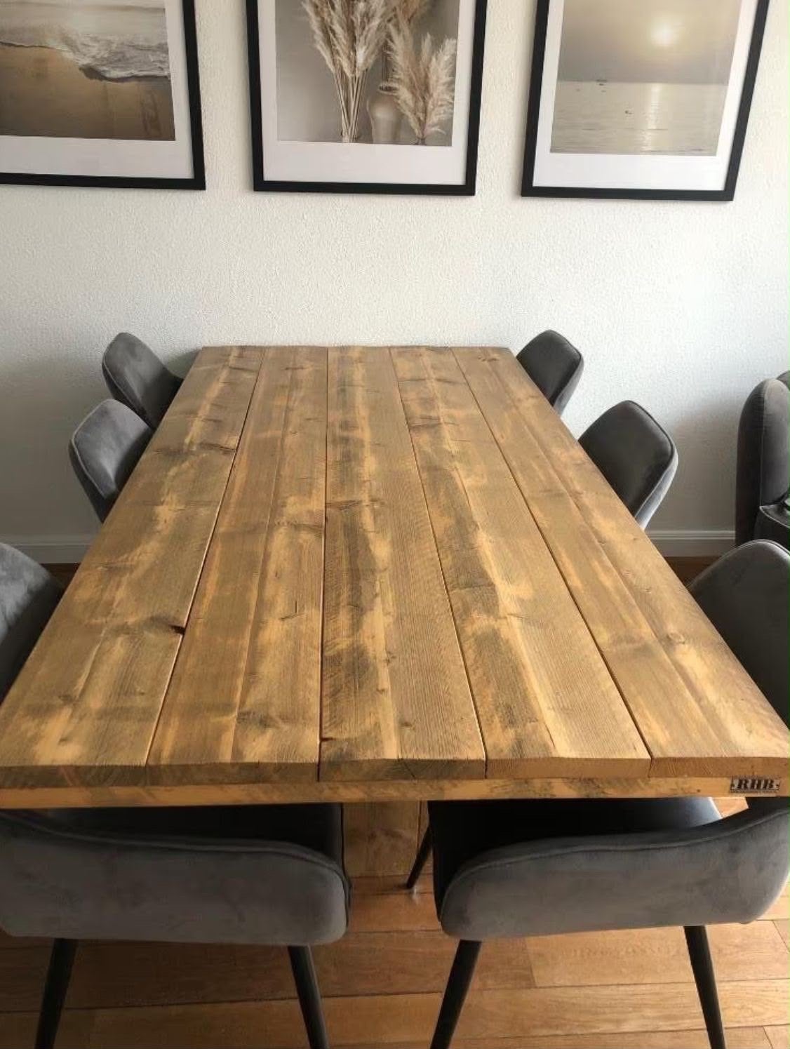 Steigerhout eettafel - perfect voor gezellige diners, Ophalen, Gebruikt, 200 cm of meer, 50 tot 100 cm
