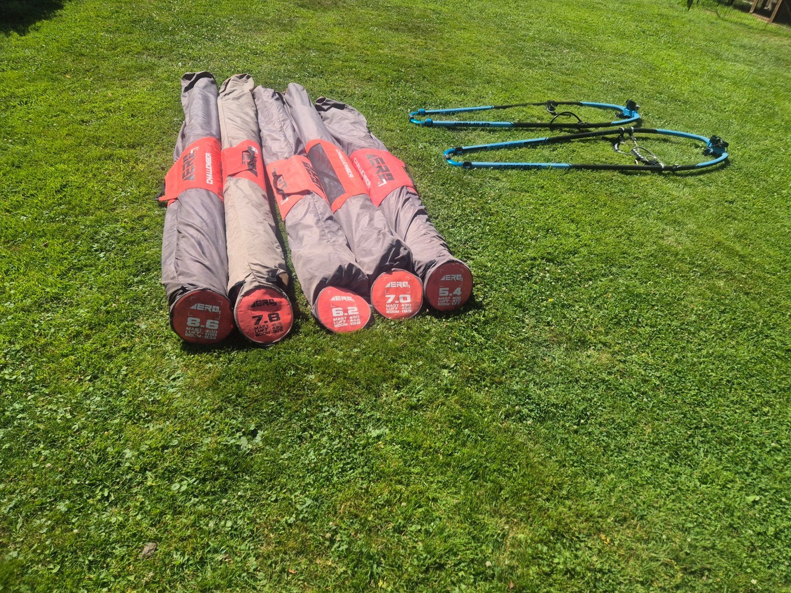 Windsurf set, Watersport en Boten, Windsurfen, Met zeil(en), Gebruikt, Minder dan 250 cm, 6.5 m² tot 8 m²